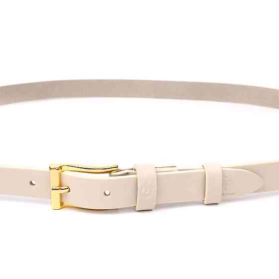 Красивый тонкий кожаный ремень для женщин (GRANDE PELLE) Киев