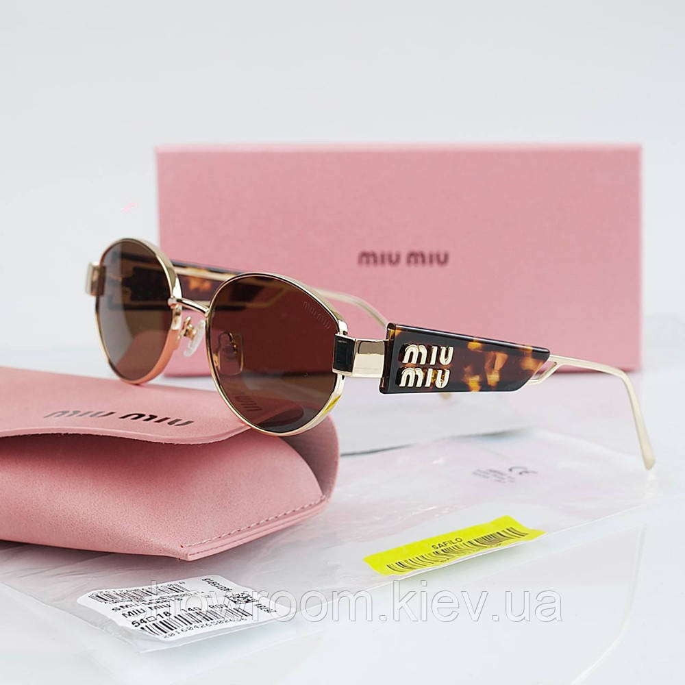 Женские овальные солнцезащитные очки Miu Miu 5688 LUX Киев - изображение 1