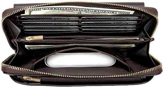 Мужской клатч-барсетка с ремешком на руку Vintage 14654 Черный Киев