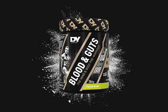 Передтренувальний комплекс DORIAN YATES NUTRITION BLOOD &amp; GUTS 380 G (PEAR KIWI) Луцьк