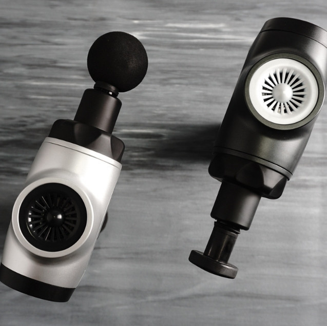 Перкуссионный мышечный ударный массажер Booster Е триггерных точек Серебристый Винница - изображение 5