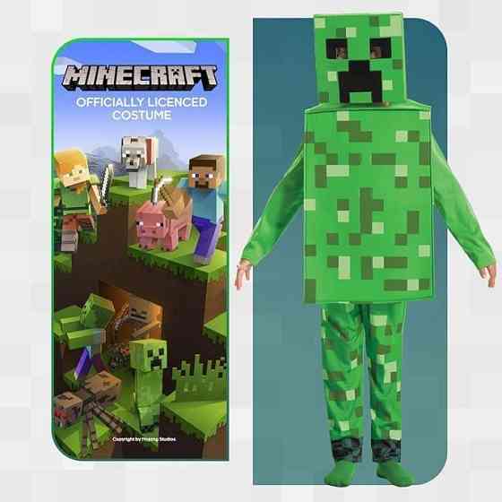Костюм дитячий Minecraft Creeper з маскою і комбінезоном на 4-6 років, косплей Майнкрафт Кріпер, под Київ