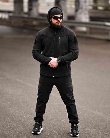 Флісовий спортивний тактичний костюм TARANTUL black ТР6551 Одеса