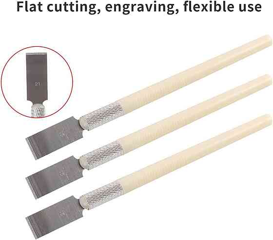 Прецизионные ножи 3шт и 13 сменных лезвий для дерева кожи пластика набор в кейсе Киев