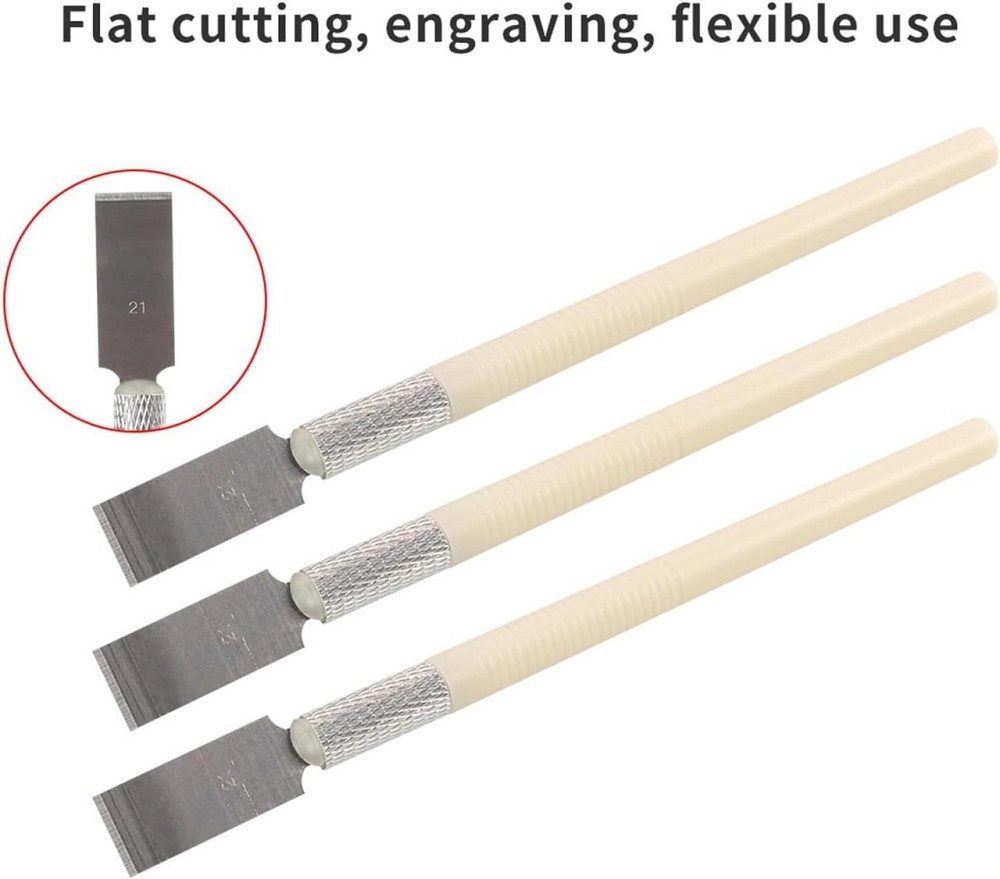 Прецизійні ножі 3шт і 13 змінних лез для дерева шкіри пластику набір у кейсі Київ - фото 2