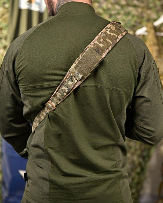 Тактичний ДВУХТІЧНИЙ ремінь піксель ПП4643 Одеса - фото 5