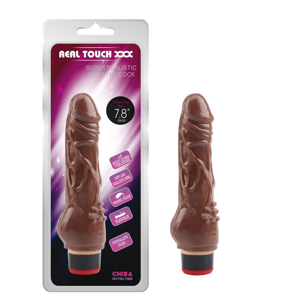 Вибратор классический Chisa Real Touch XXX коричневый Sex Aura Киев - изображение 1