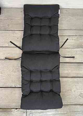 Подушка для стільців (40x120х4 см) подвійна Decorator Мальмо колір графітовий 84-159 Київ