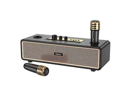 Портативная колонка BS63 2MIC/20W/BT5.4/USB/AUX/microSD/FM/4500mAh/TWS 40x15x12см черня ТМ HOCO Киев