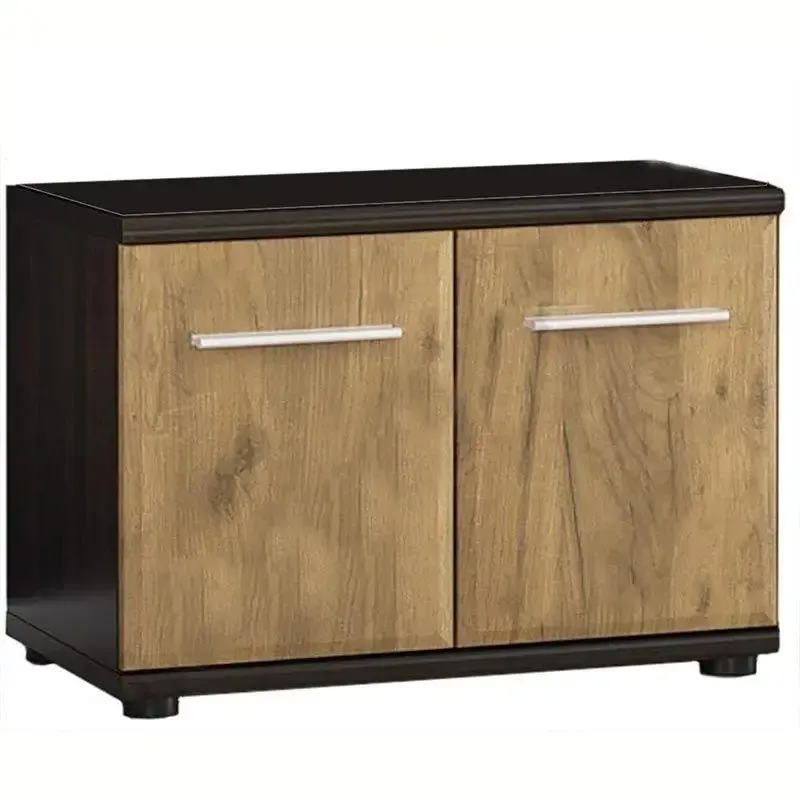 Тумба 2Д для обуви (без подушки) Трио - Венге / Дуб крафт Ш60хВ46хГ32 Львов - изображение 1