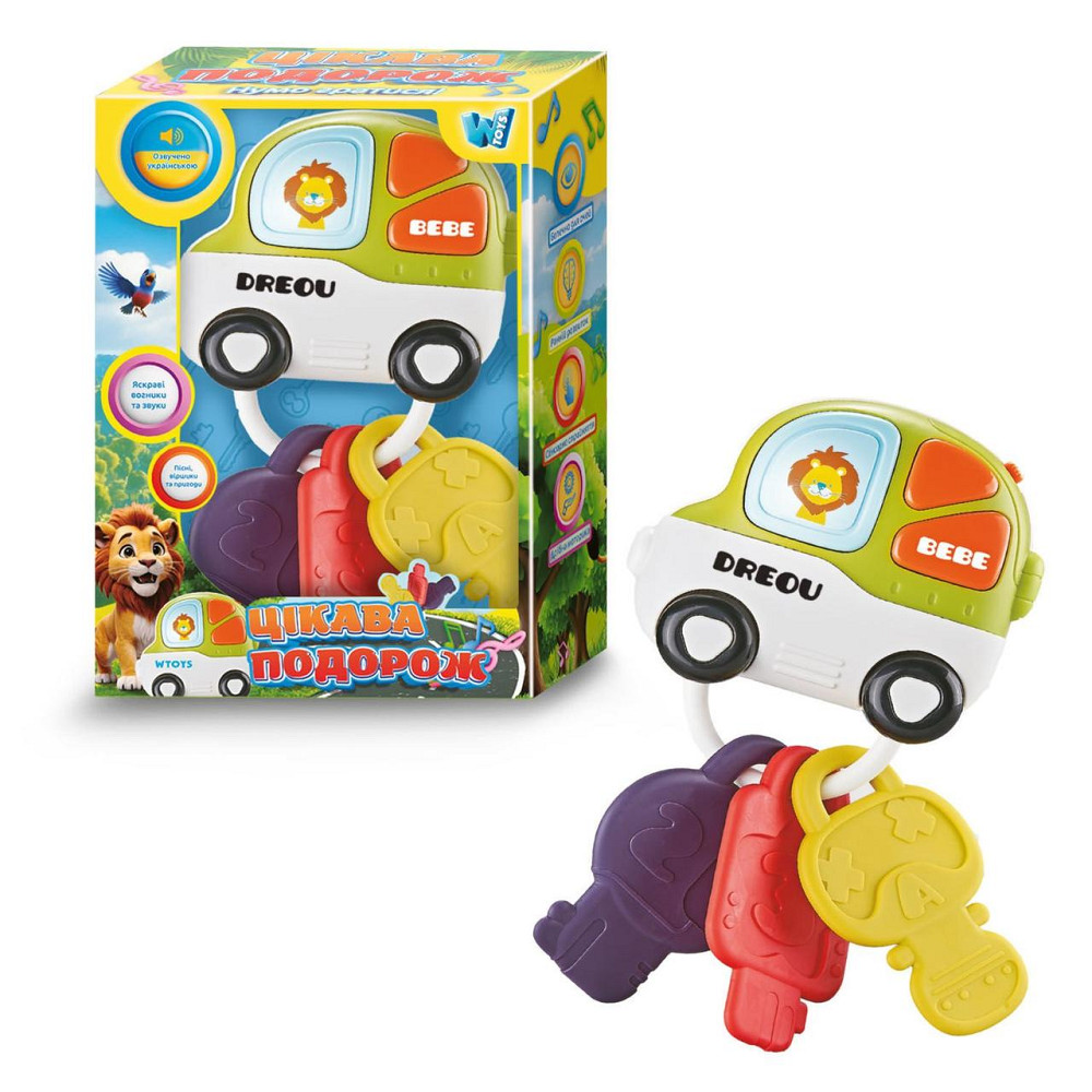 Музична іграшка Цікава подорож WToys українська мова прорізувачі пісні загадки казки підсвічування (45093) Чернигов - изображение 1