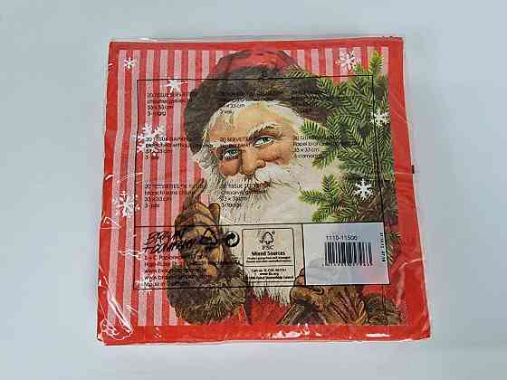 Красива серветка (ЗЗХЗЗ, 20 шт.) VIVA новий рік малюнок No7 (1 пачка) Харків