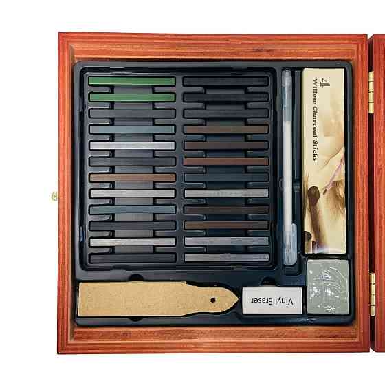 Набор для рисования и живописи на 58 предметов аксессуары для рисования и эскизов художественный профессиональный Каменец-Подольский