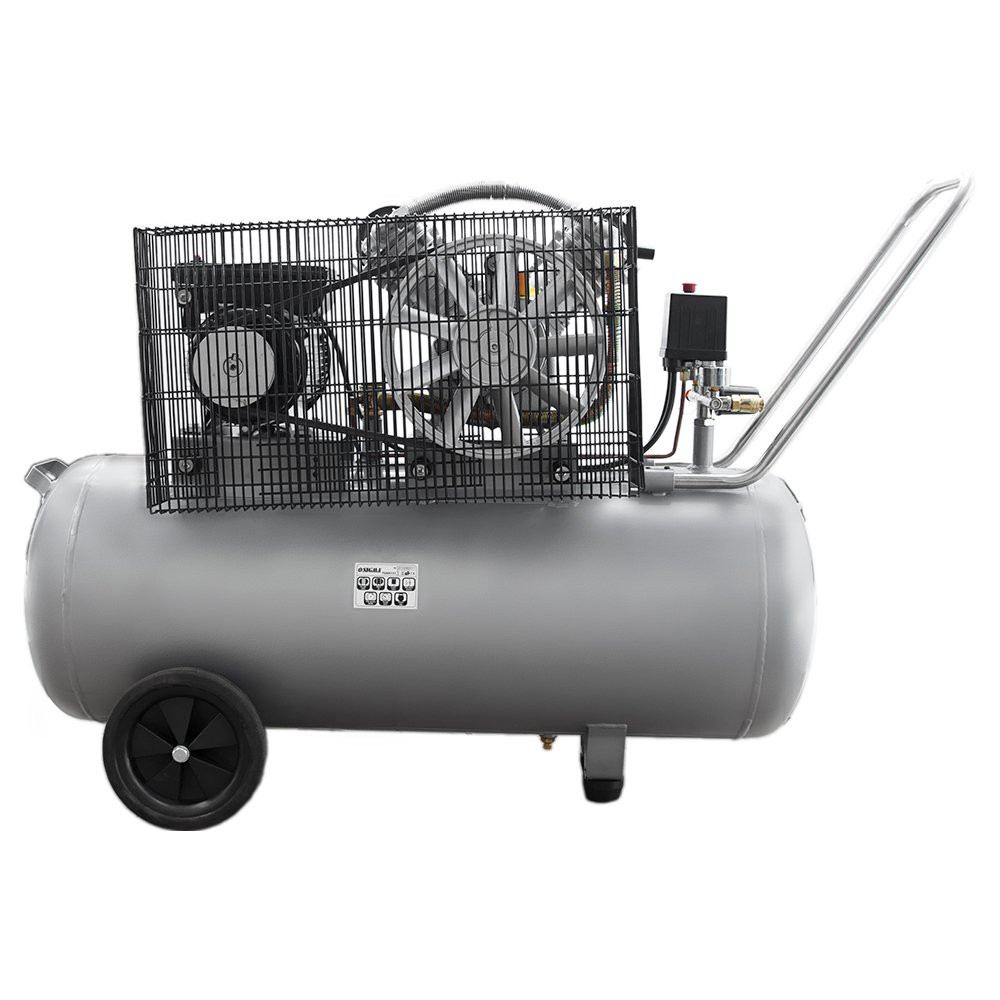 Sigma Компрессор двухцилиндровый ременной (V) 2.5кВт 396л/мин 10бар 100л (2 крана) SIGMA (70441 Коломия - фото 6