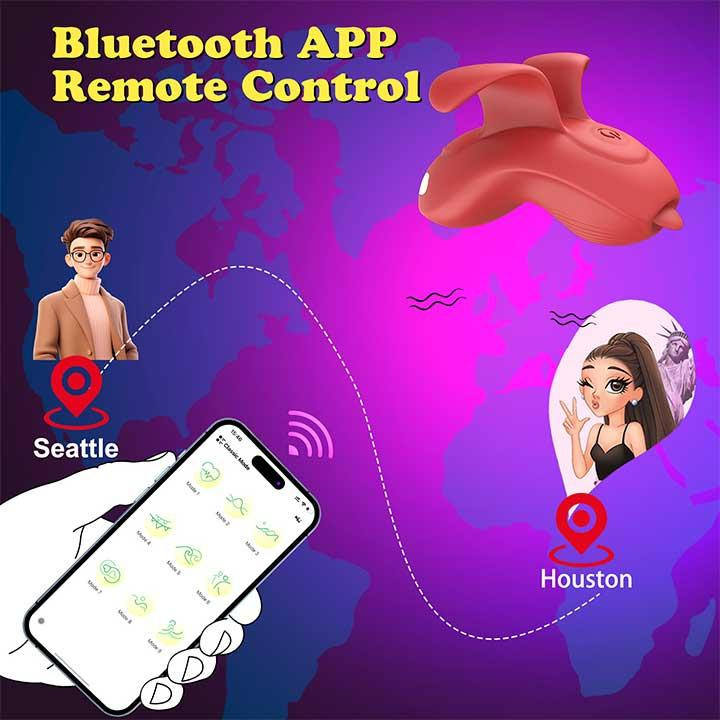 Клітеральний смарт-вібратор на палець Love Spouse Бордовий — Смарт вібратори Вінниця - фото 4