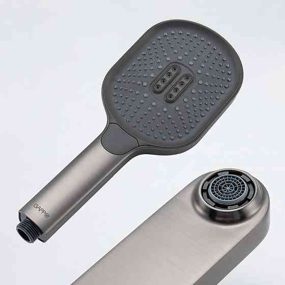 Смеситель для ванны GAPPO G3210-9 с душевым гарнитуром, графит Киев