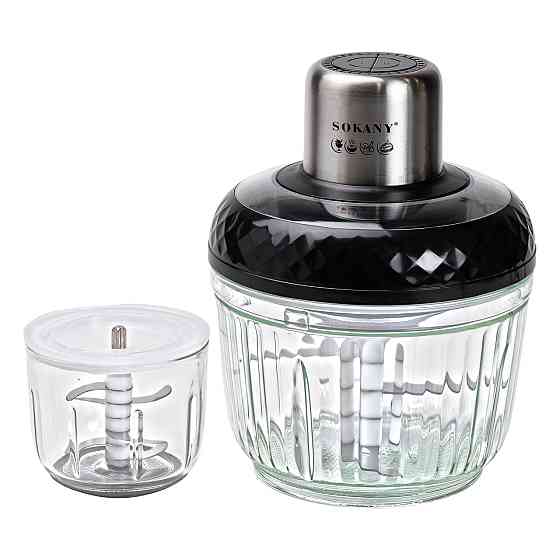 Sokany Чопер подрібнювач Sokany SKYM7032B 2в1 з чашами 0.5 і 1,5 літри 800 Вт Коломия