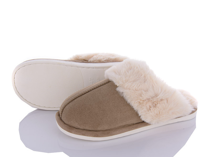 Тапочки мужские теплые закрытый носок коричневые бежевые Одесса - изображение 5