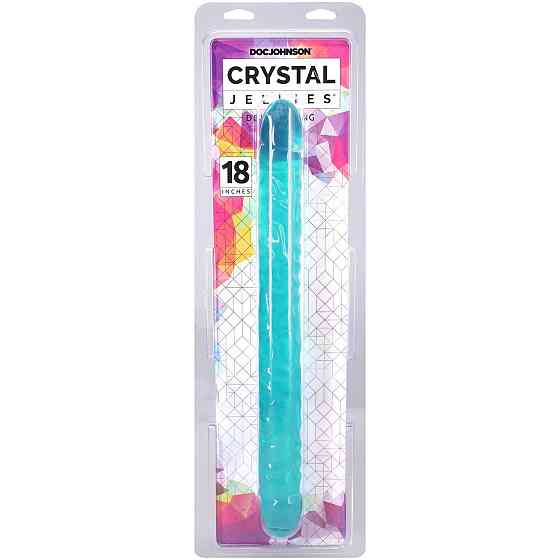 Фаллоимитатор двусторонний Doc Johnson Crystal Jellies Double Dong Sex Aura Киев