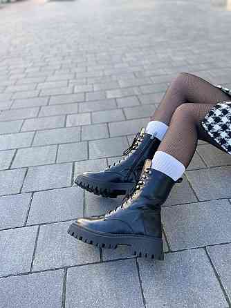 SOTHBY'S Черевики жіночі Sothby's чорні натуральна шкіра з утепленням висота 18см (M-1730/2 531 Коломия