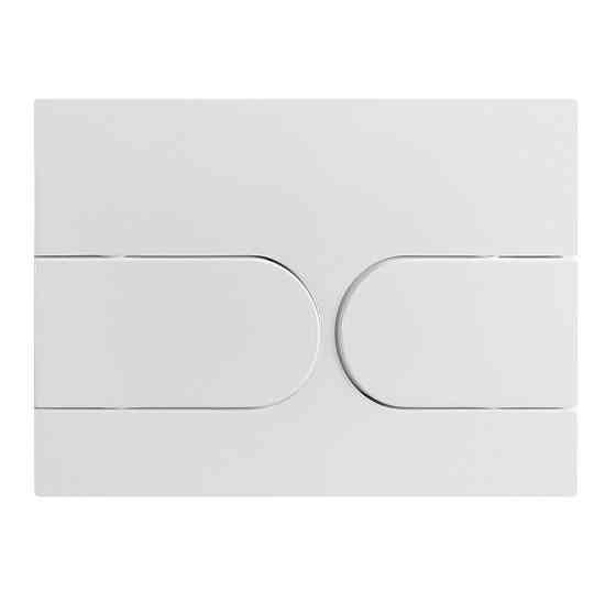 Панель змиву Koer KT-0604-03 240x160x10mm пластикова, кнопка закруглена   ( KR5322 ) 32383 Харків