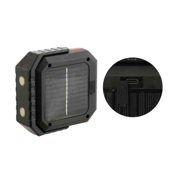 Ліхтар робочий WORKLIGHT, 1 COB, 470 лм, магніт, сонячна панель, STORM Львів