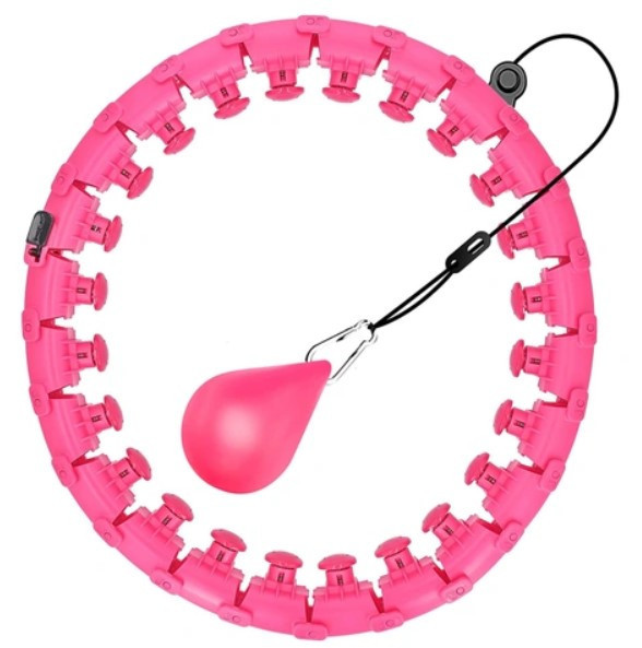 Хулахуп, масажний обруч MHZ Intelligent Hulahoop 8767, рожевий Вінниця - фото 1