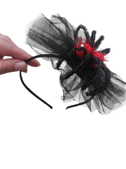 Обруч на Хэллоуин на голову Паук one size черно-красный Киев - изображение 1