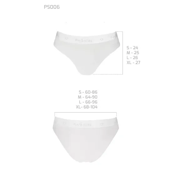 Трусики з прозорою вставкою Passion PS006 PANTIES M, white Львов