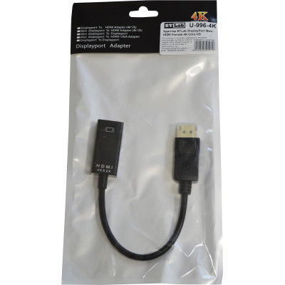 Переходник DisplayPort Male to HDMI 4K Ultra HD Female ST-Lab (U-996-4K) Винница - изображение 12