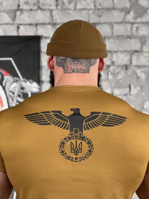 Тактична футболка вологовідвідна SABUR Орел кайот ВТ5083 Одеса - фото 4