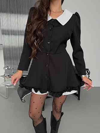 Женское стильное романтичное платье + шорты костюмка и коттон Одесса