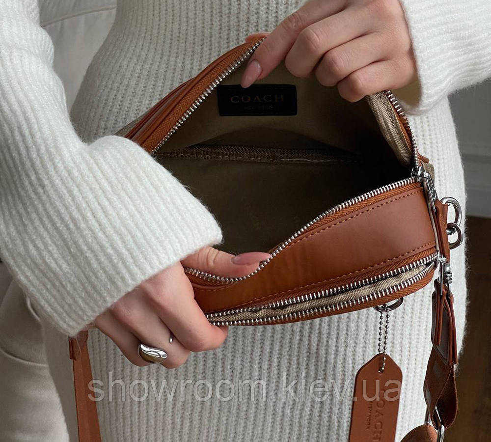 Жіноча зручна сумка crossbody Coach (1376-3) Київ - фото 7