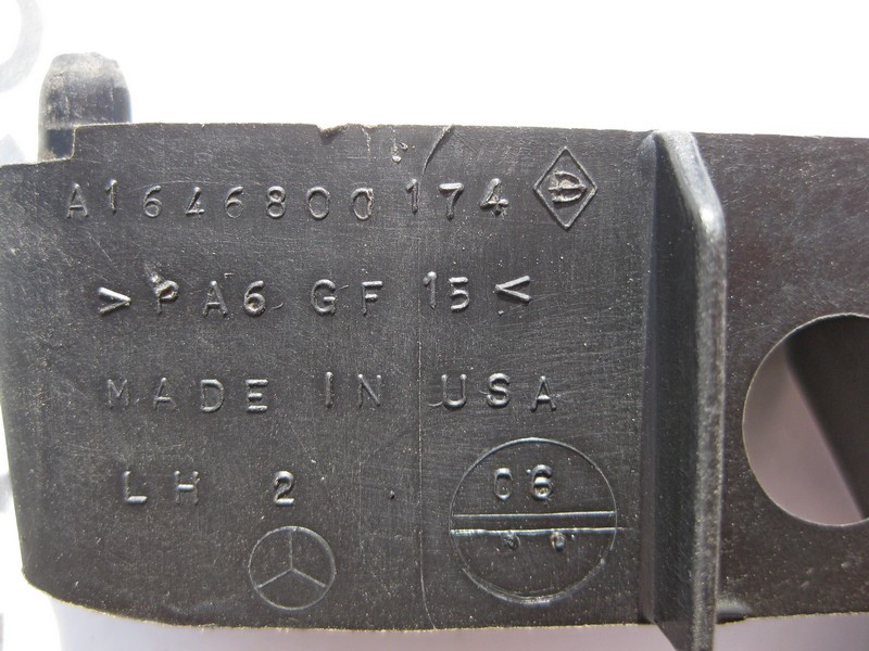 Mercedes-Benz  A1646800174 Кріплення порога на передньому лівому крилі ML W164 GL X164 Одеса - фото 3