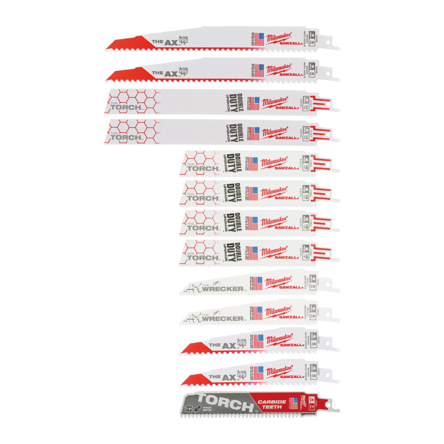 Набор полотен для сабельных пил MILWAUKEE SAWZALL, (13шт) пластиковый футляр Одесса - изображение 1