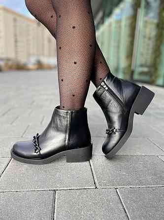 Без бренда Черевики жіночі ARLEN БК-14 чорні (зима, шкіра натуральна) (2789) 37р.38р.39р. 37 Коломия