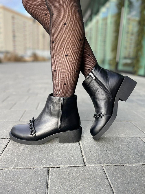 Без бренда Черевики жіночі ARLEN БК-14 чорні (зима, шкіра натуральна) (2789) 37р.38р.39р. 37 Коломия - фото 3