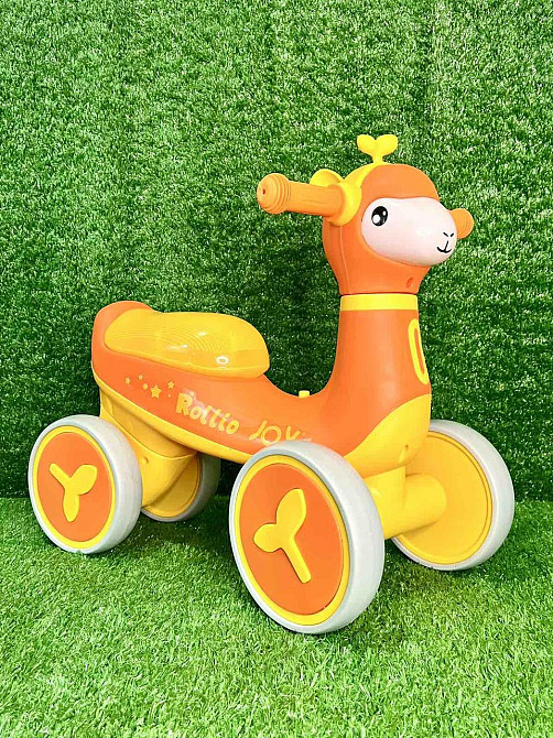 Біговел - толокар JOY музика укр озвучка підсвічування Помаранчевий (JL-77300) Чернигов - изображение 5