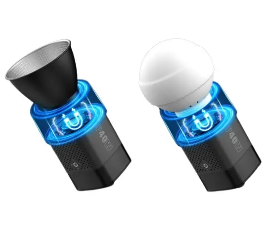 Монохроматический осветитель Luxceo P40W COB LED для фотостудии Винница