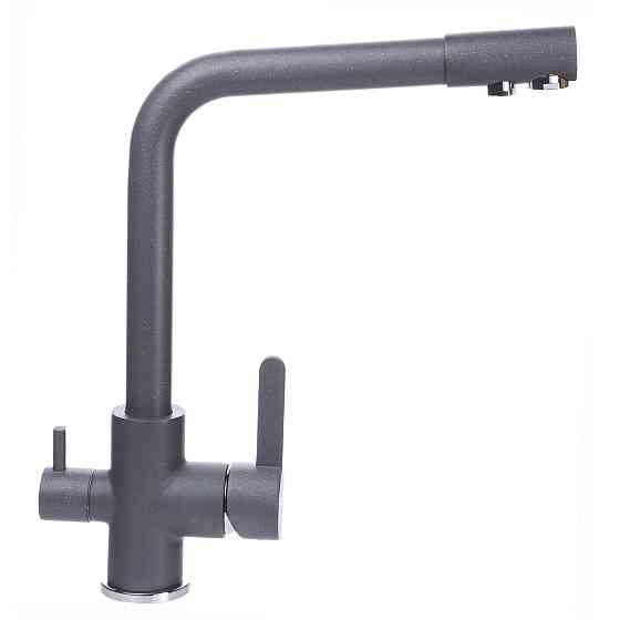 Смеситель для кухни под осмос Globus Lux LAZER GLLR-0444-3-TITANIUM Киев