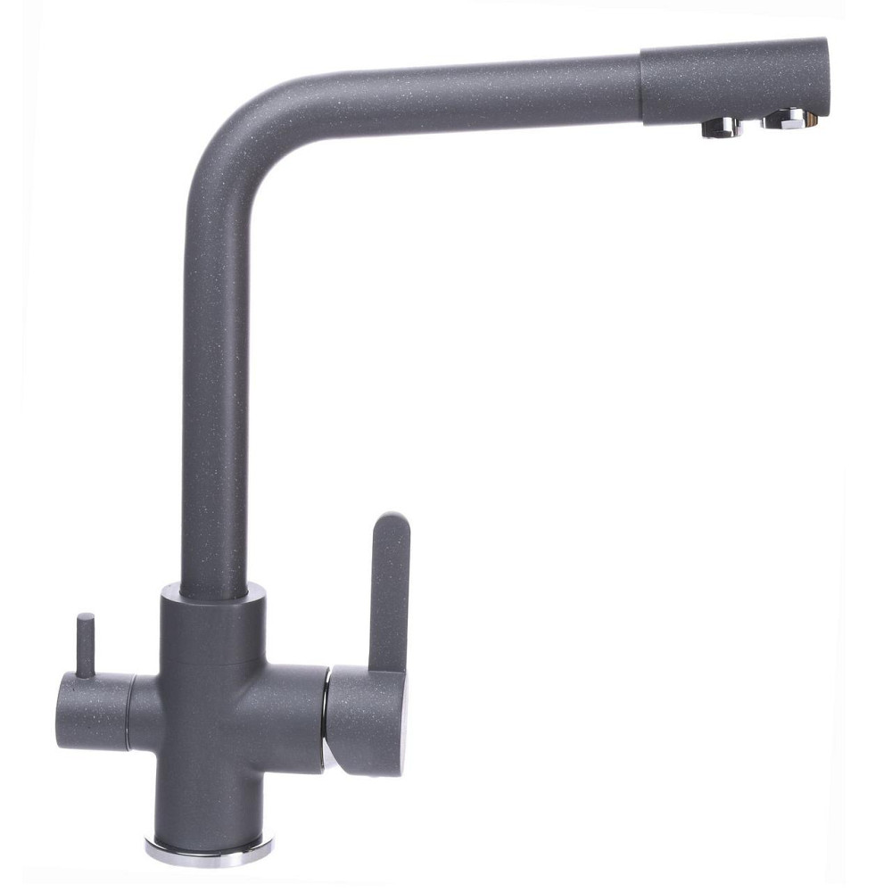 Змішувач для кухні під осмос Globus Lux LAZER GLLR-0444-3-TITANIUM Київ - фото 2