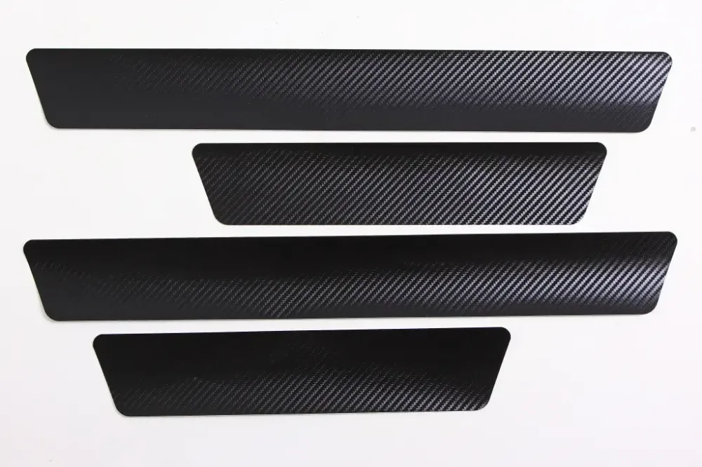 Наклейка на пороги  черный карбон Автограф (4 шт.) Винница - изображение 1