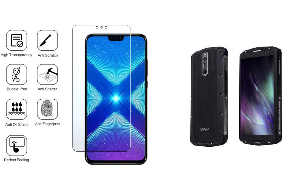 Захисне скло NeoGlass для Sigma mobile X-treme PQ54 – надпрозоре та стійке Київ - фото 4