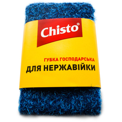 Губки кухонные Chisto для нержавейки 1 шт. (4823098413790) Винница - изображение 1