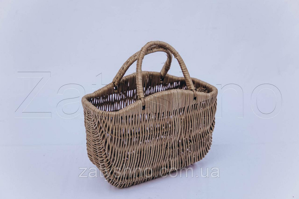 Декоративная корзина средняя из лозы | плетеная корзина из лозы | корзини з лози Киев - изображение 5