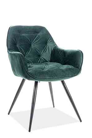 Стілець CHERRY VELVET чорний каркас/зелений BL.78 Київ