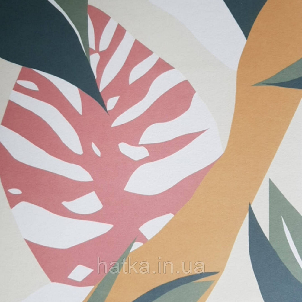 Обои виниловые  Lutece Bensimon панно 260х250 см джунгли листья папоротника монстеры пальмы лианы солнце Киев - изображение 4