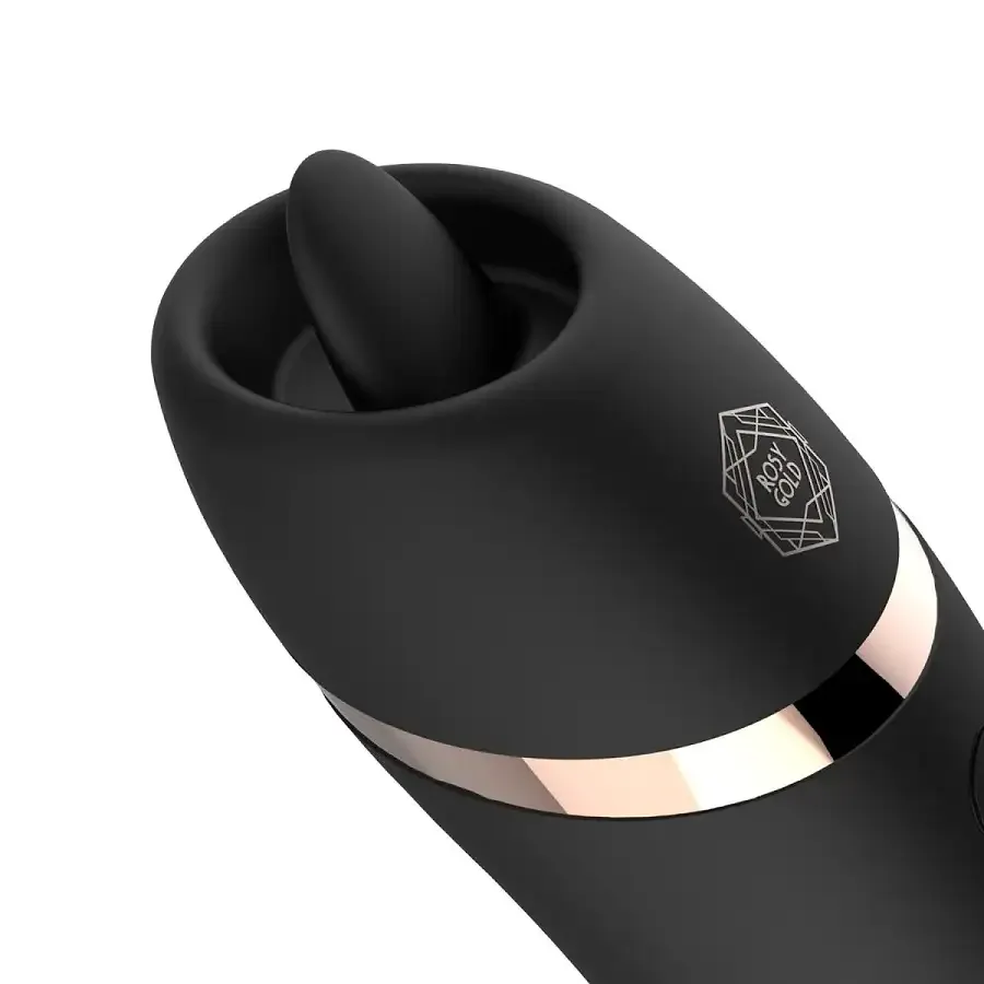 Мини-вибратор с язычком Rosy Gold - Vibrating & Licking Dual Stimulator Львов - изображение 9