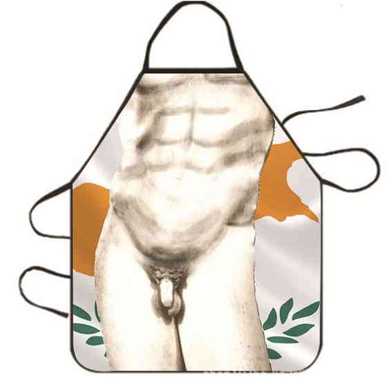 Фартук с прикольным рисунком для мужчин 80 на 58 см разноцветный Киев