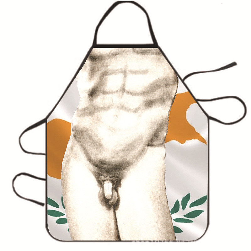 Фартук с прикольным рисунком для мужчин 80 на 58 см разноцветный Киев - изображение 1